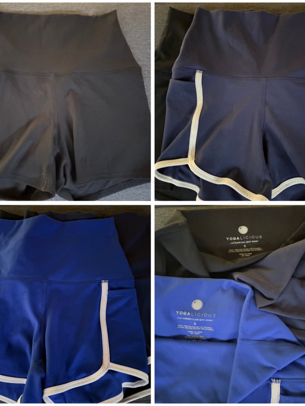 Yogalicious Navy and Black High-Waist